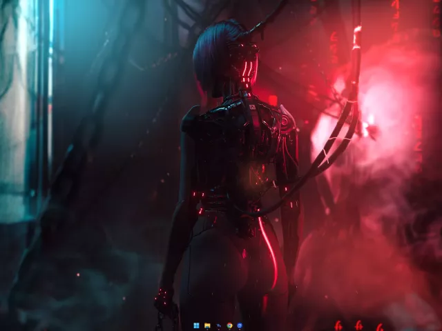 Live wallpaper «Song So-Mi Cyberpunk-2077»