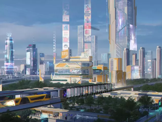 Live wallpaper «Sci-fi Shenyang 2100»