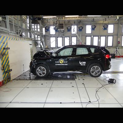 BMW X1 - Full Width Rigid Barrier test 2022 - after crash