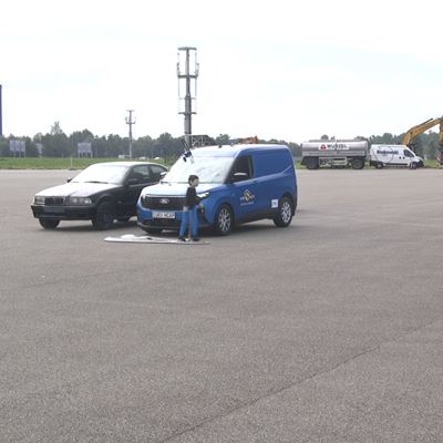 Ford Transit Courier Commercial Van Safety Tests 2024