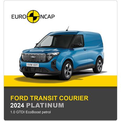 Ford Transit Courier Euro NCAP Commercial Van Safety Results 2024