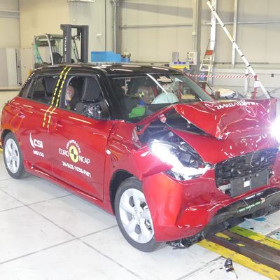 Suzuki Swift - Full Width Rigid Barrier test 2024 - after crash