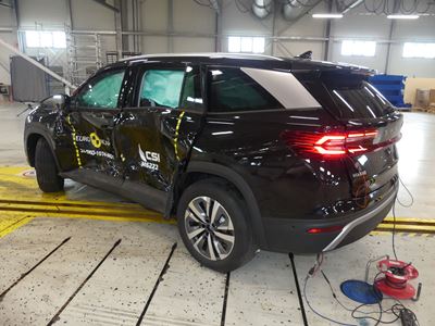 Škoda Kodiaq - Side Mobile Barrier test 2024 - after crash