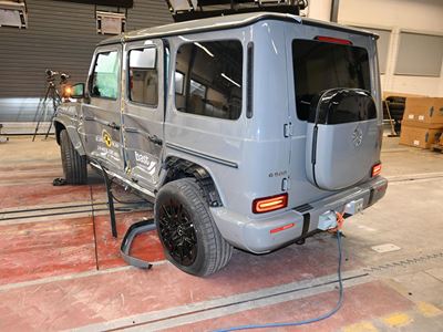 Mercedes-Benz G-Class EQ - Side crash test 2019 - after crash