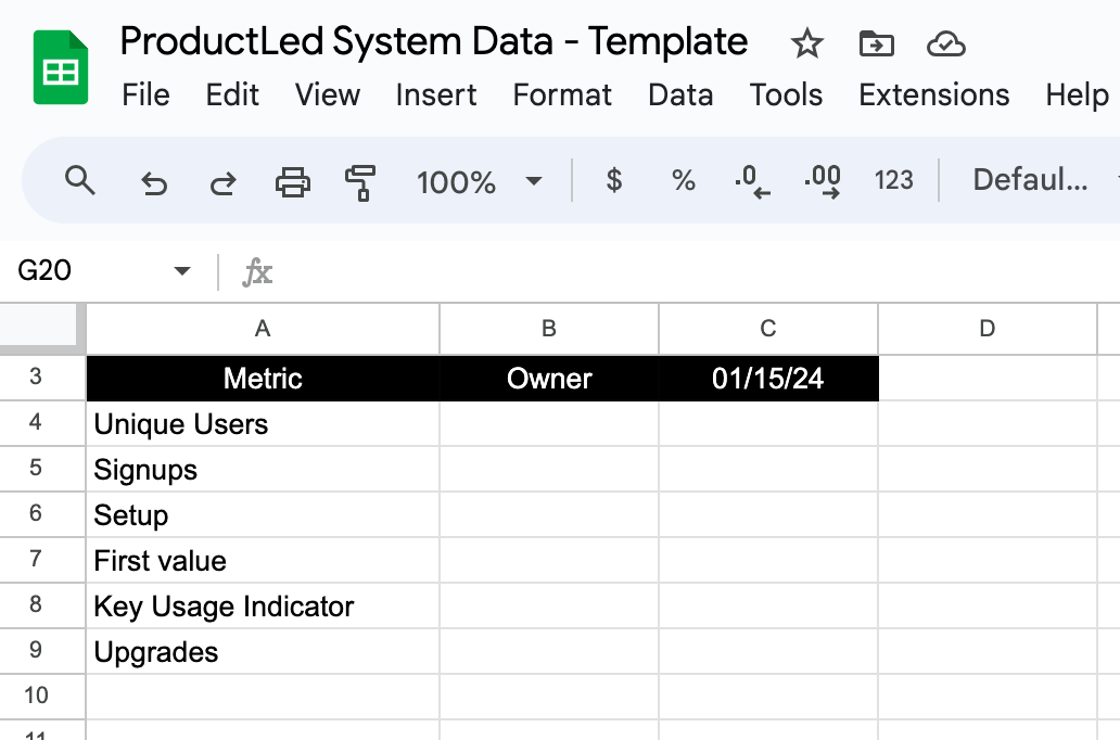 create a company scorecard with this template