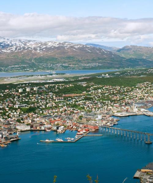 Uma bela vista de Tromsø