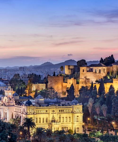 Uma linda vista de: Málaga. Essa cidade é atendida pelo Aeroporto de Málaga