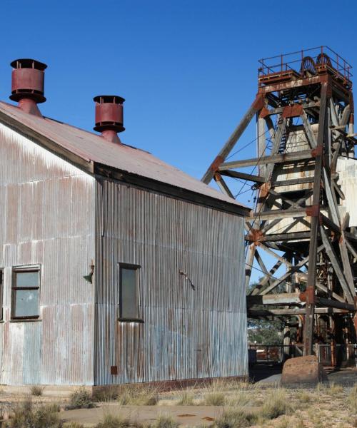 Gražus vietovės Broken Hilas vaizdas, netoliese įsikūręs Broken Hill Airport