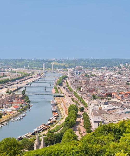 Una bellissima vista di Rouen