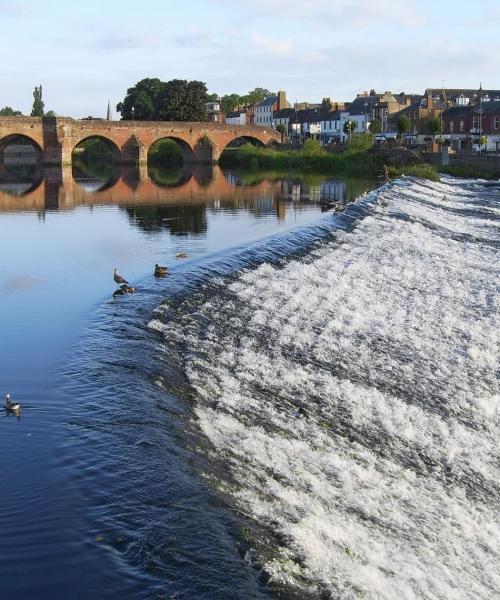 Piękny widok na miasto Dumfries