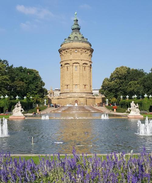 Mannheim şehrinden güzel bir manzara