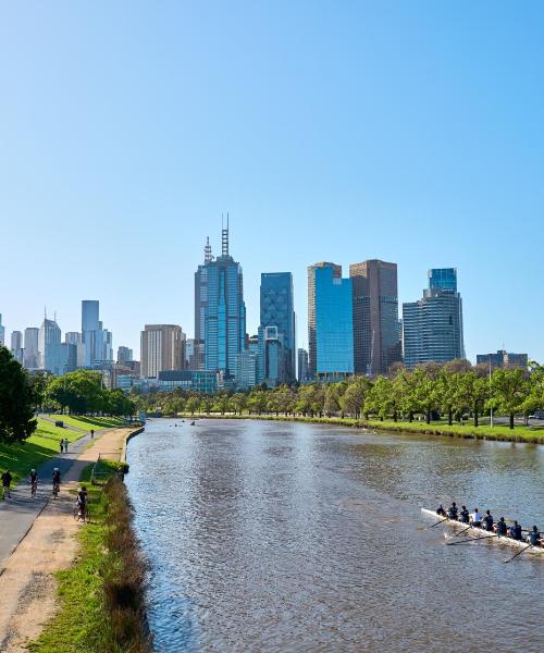 Una panoràmica bonica de Melbourne, una ciutat popular entre els nostres usuaris