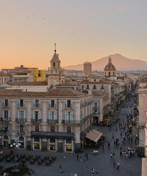 Ein schöner Blick auf Catania