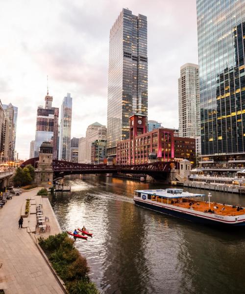 Område i Chicago där våra kunder föredrar att övernatta.