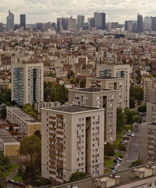 Όμορφη θέα της περιοχής Seine-Saint-Denis