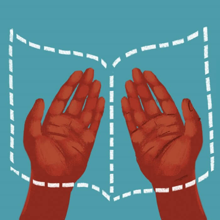 Illustration of the global book gap and learning crisis by Noah MacMillan