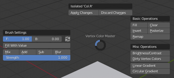 Isolate pie menu