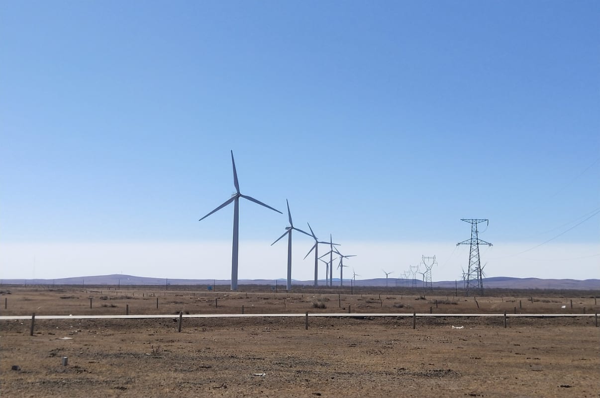 projet de parc éolien de ximeng zheligentu en mongolie