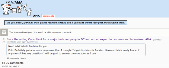 How to recruit on Reddit: AMA