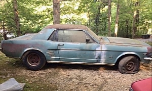 Man Pulls Out the Family's 1966 Ford Mustang Parked for Decades, Total Restoration Needed