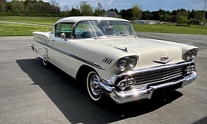 White-on-Turquoise 1958 Chevrolet Impala Needs Nothing but Love