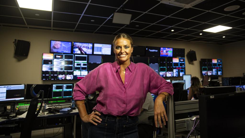 Pepa Romero en los estudios de Antena 3.