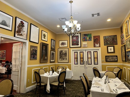 Photo of Dooky Chase's Restaurant - New Orleans, LA, US. Small dining section