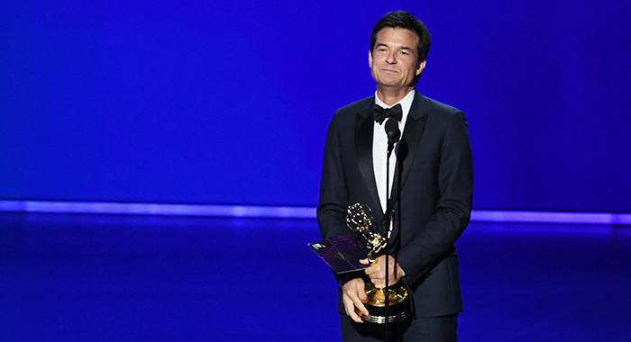 LOS ANGELES, CALIFORNIA - SEPTEMBER 22: Jason Bateman accepts the Outstanding Directing for a Drama Series award for 'Ozark' onstage during the 71st Emmy Awards at Microsoft Theater on September 22, 2019 in Los Angeles, California. (Photo by Kevin Winter/Getty Images)