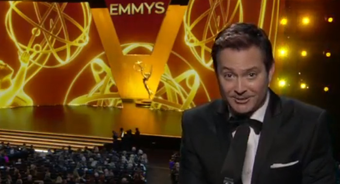 Reno 911! star Thomas Lennon announcer at Emmys 2019 (Fox)