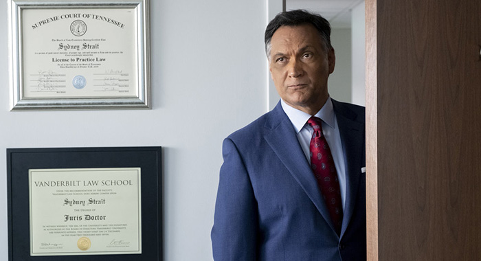 BLUFF CITY LAW -- "Pilot" Episode 101 -- Pictured: Jimmy Smits as Elijah Strait -- (Photo by: Jake Giles Netter/NBC)