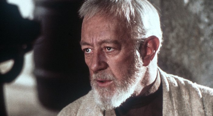 STAR WARS: EPISODE IV-A NEW HOPE, Alec Guinness as Ben Obi-Wan Kenobi,