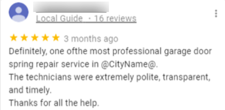 Google Garage Door Spam Review