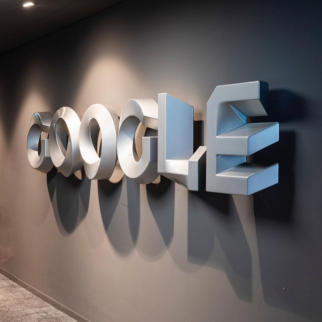 Google Logo Sign Illusion