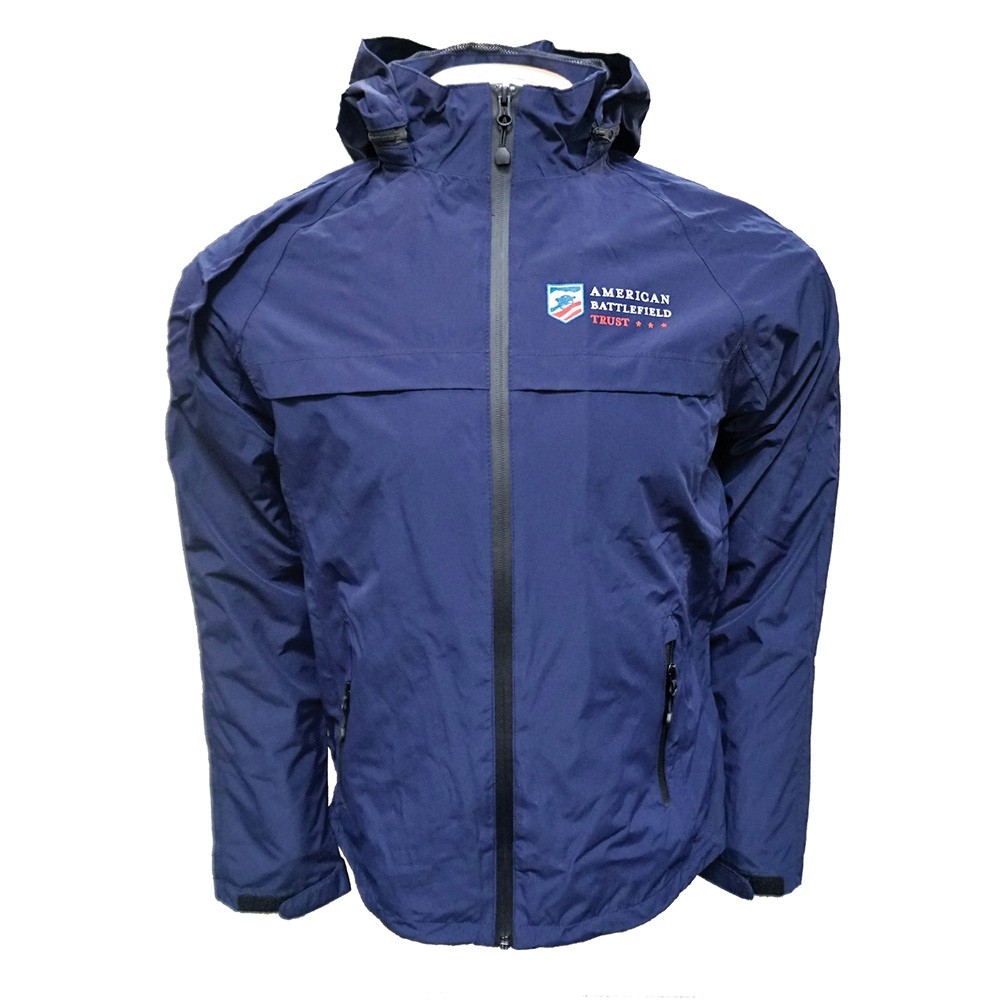 Full zip waterproof jacket with ABT logo on upper left chest