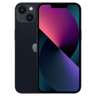 iPhone 13 midnight front and back