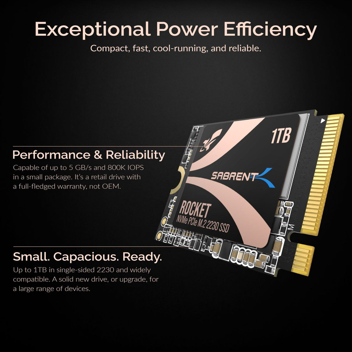 Rocket 2230 NVMe 4.0 1TB