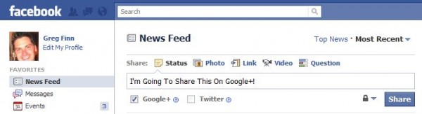 Facebook To GooglePlus