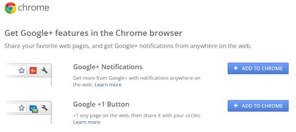 Google+Chrome Extension