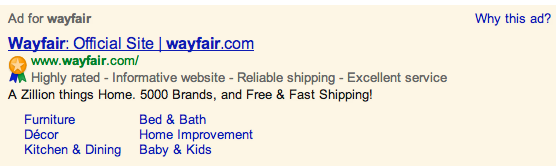 Wayfair Ad