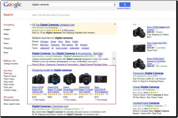 Google Product Search Listings Example