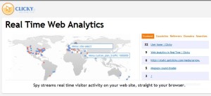 Clicky analytics screenshot