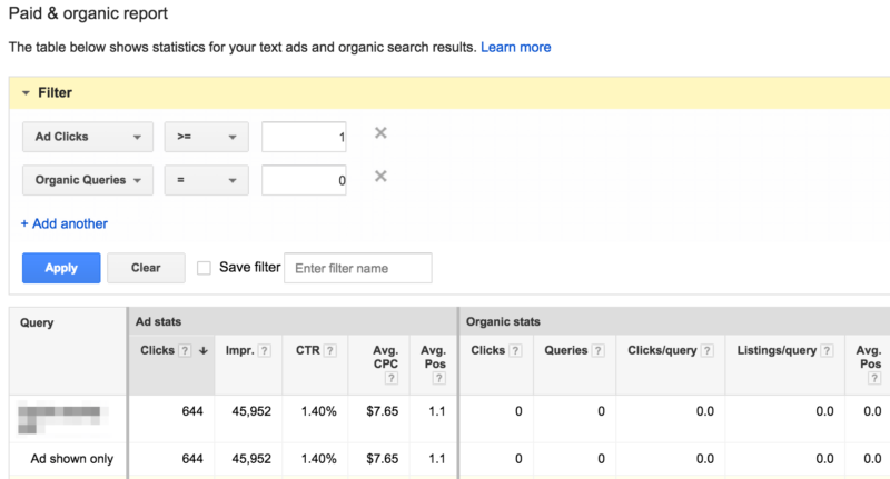 Organic Keyword Ideas