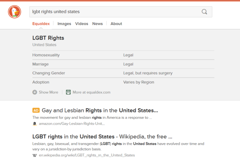 duckduckgo lgbt rights