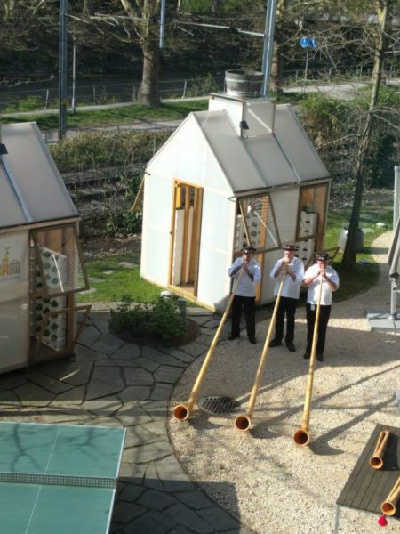 Alphorns at Google Switzerland