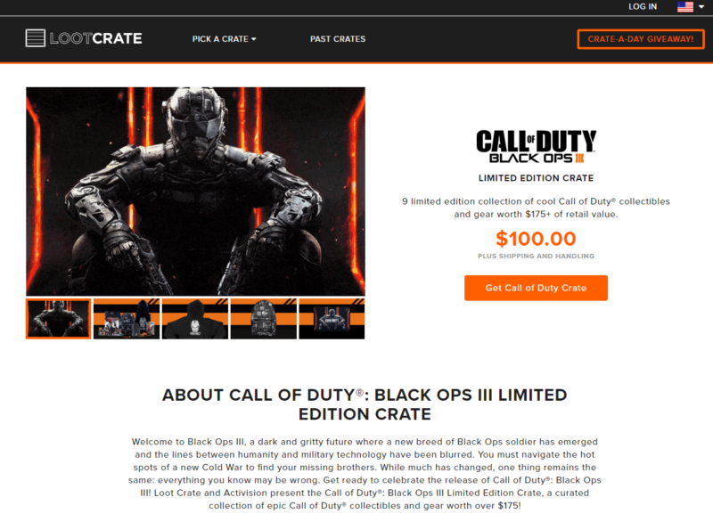 Loot Crate Call of Duty