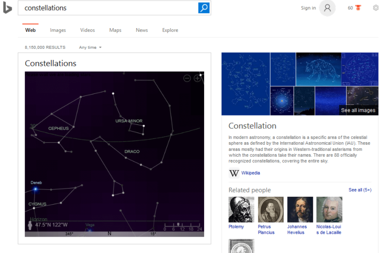 constellations-bing-search-results