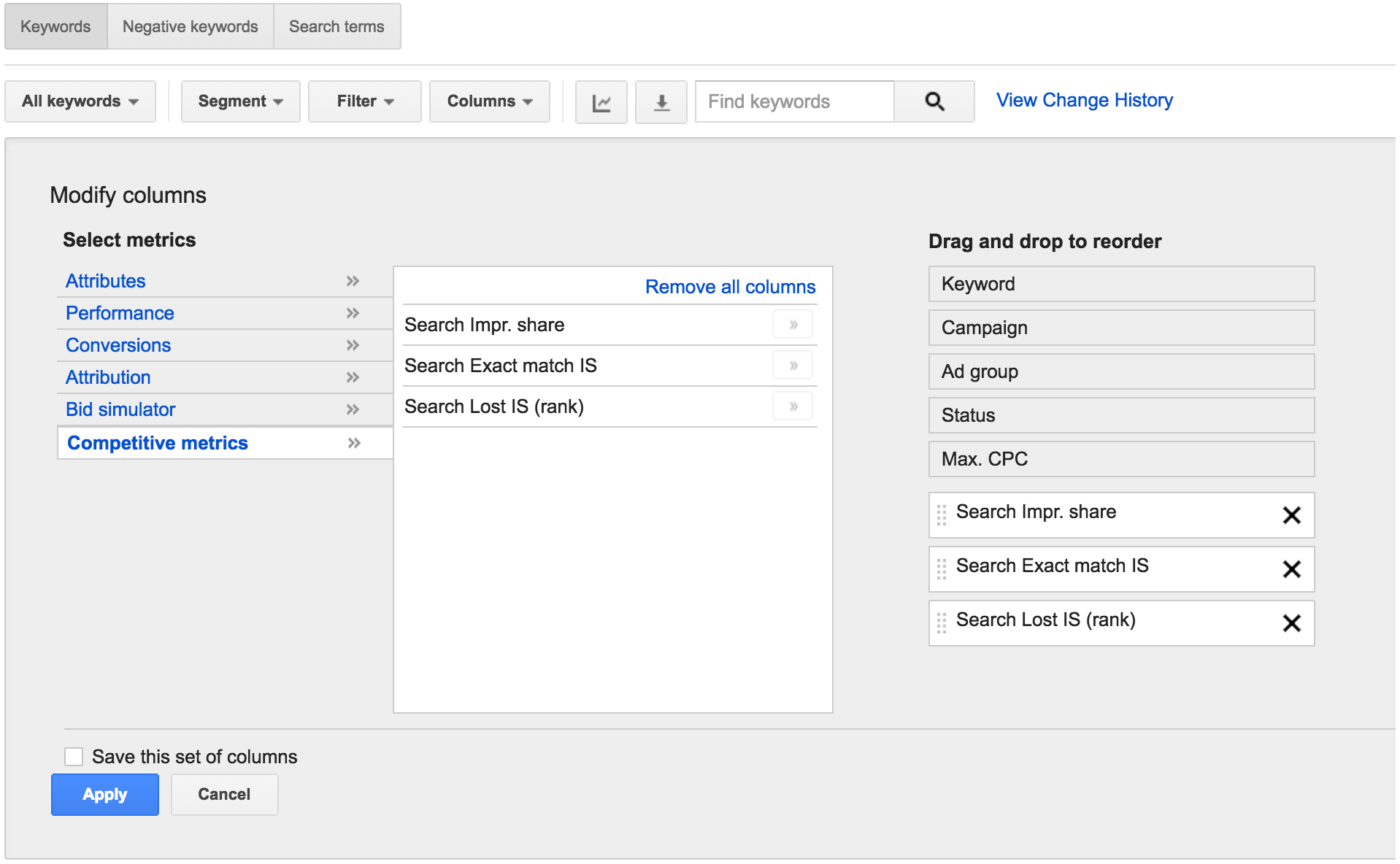 impression-share-columns