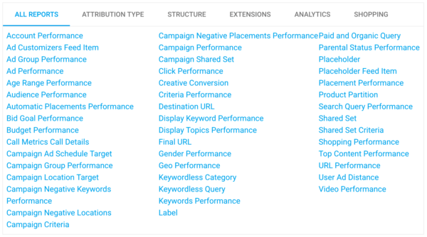 Report Types