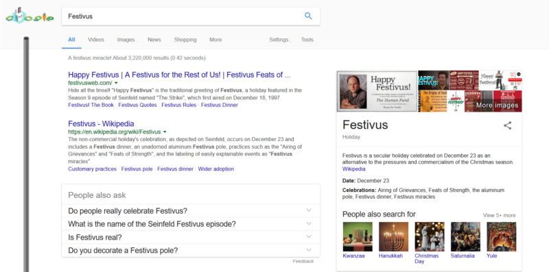 Festivus Google 2017