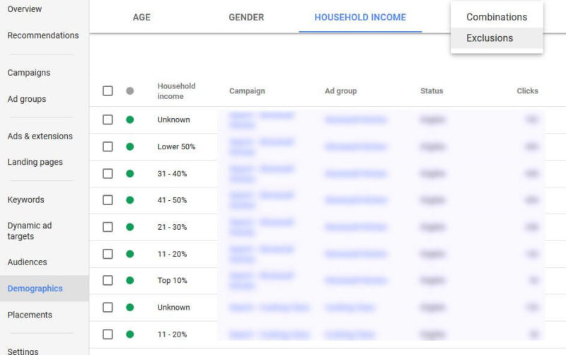 Fig 41. Demographic Targeting In AdWords